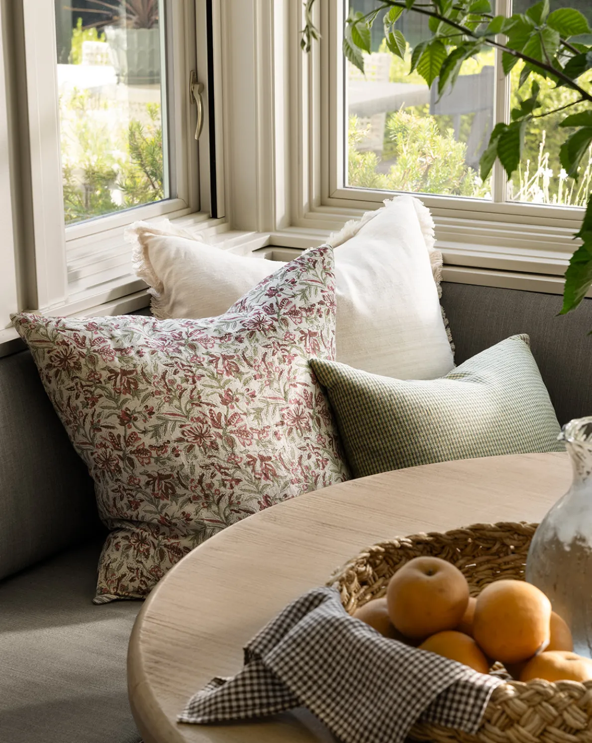 Abbey Silk Fringe Pillow Cover