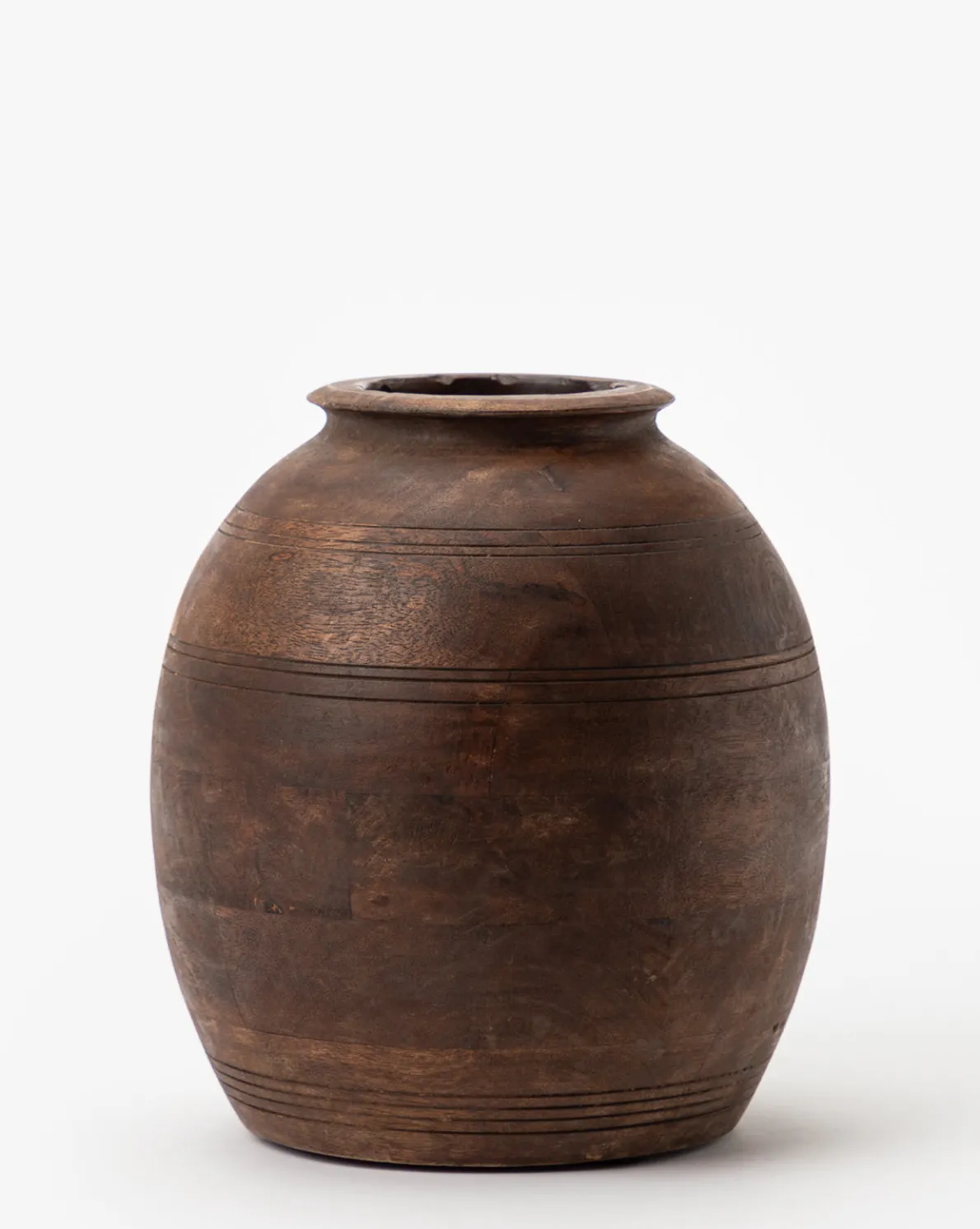 Aged Wood Vase