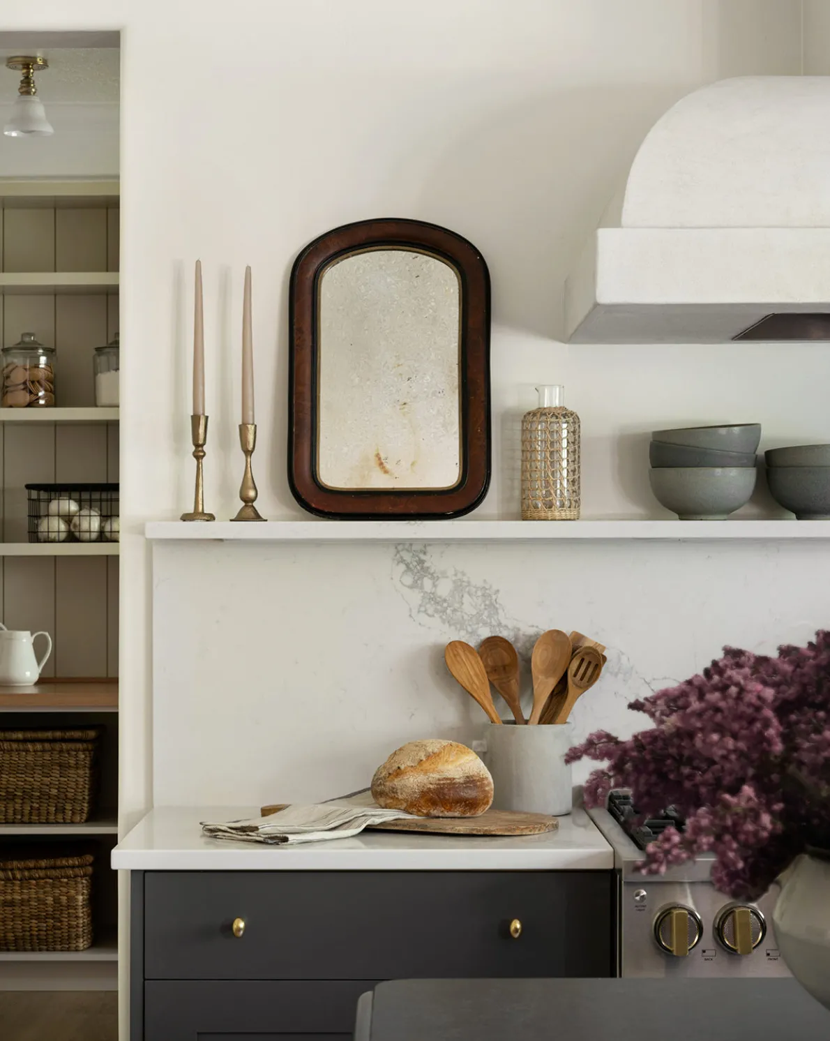 Antique Brass Taper Candle Holder