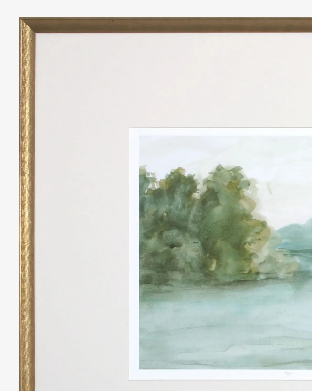 Blue Watercolor River