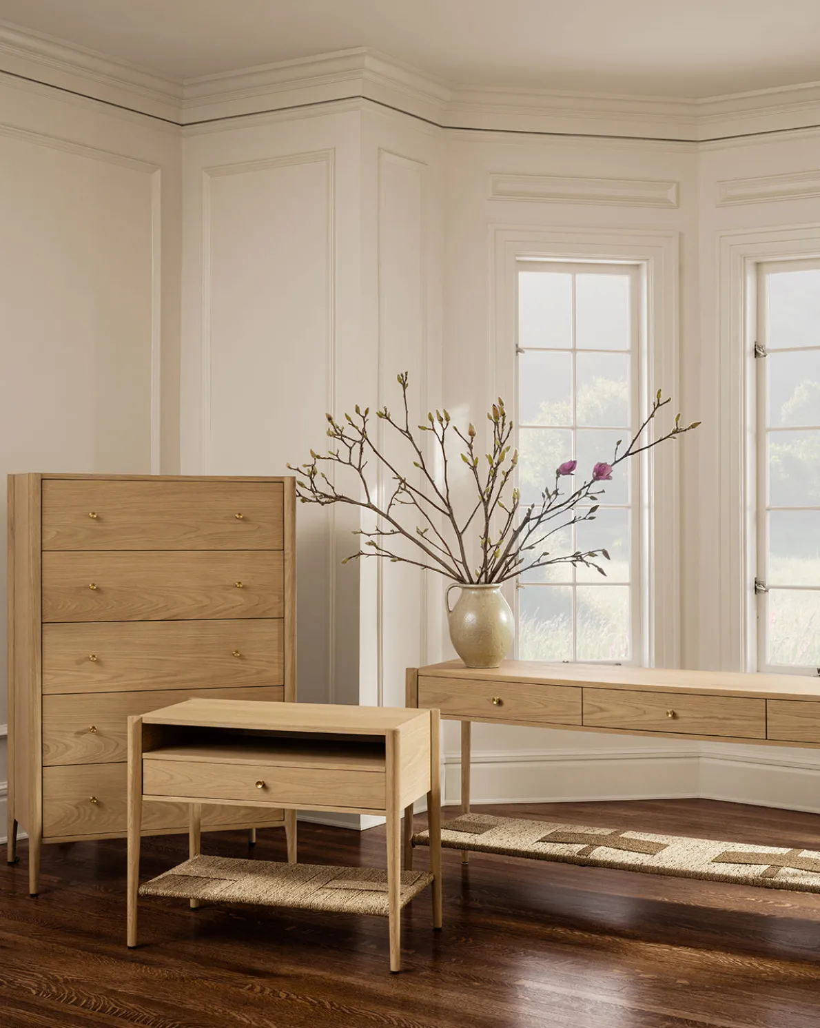 Dana White Oak Nightstand