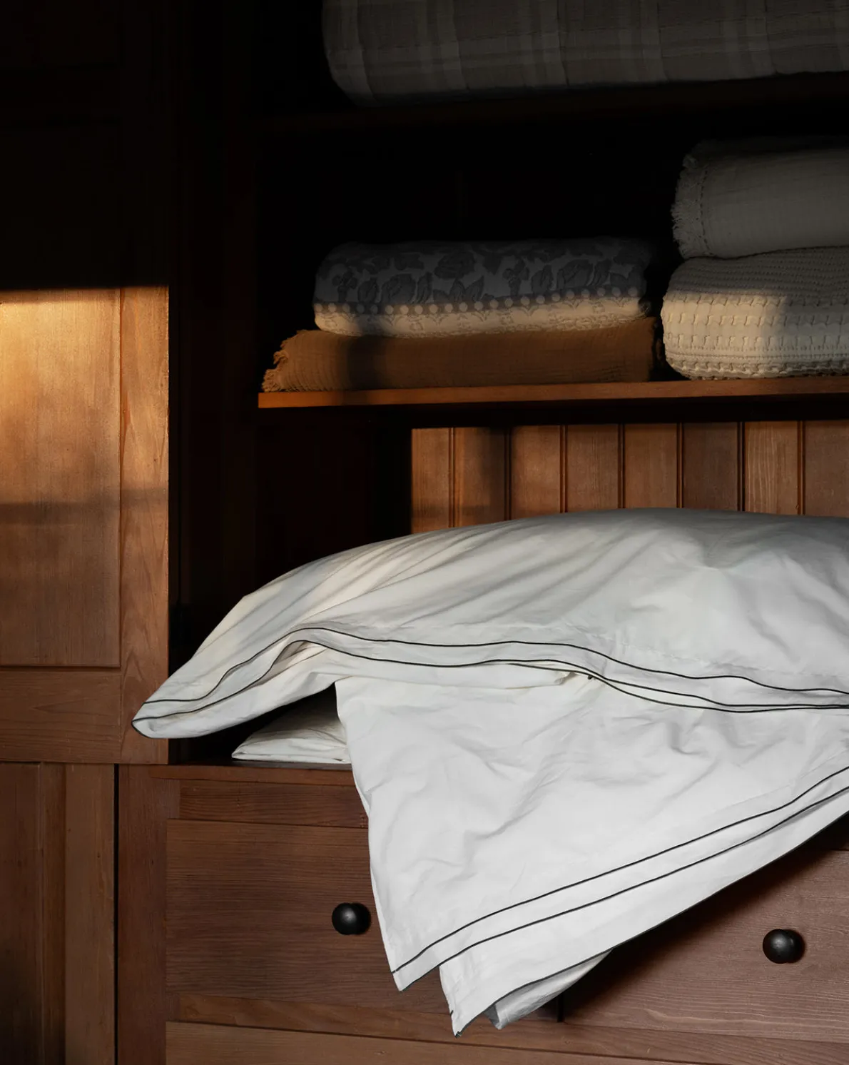 Devlin White Duvet Cover