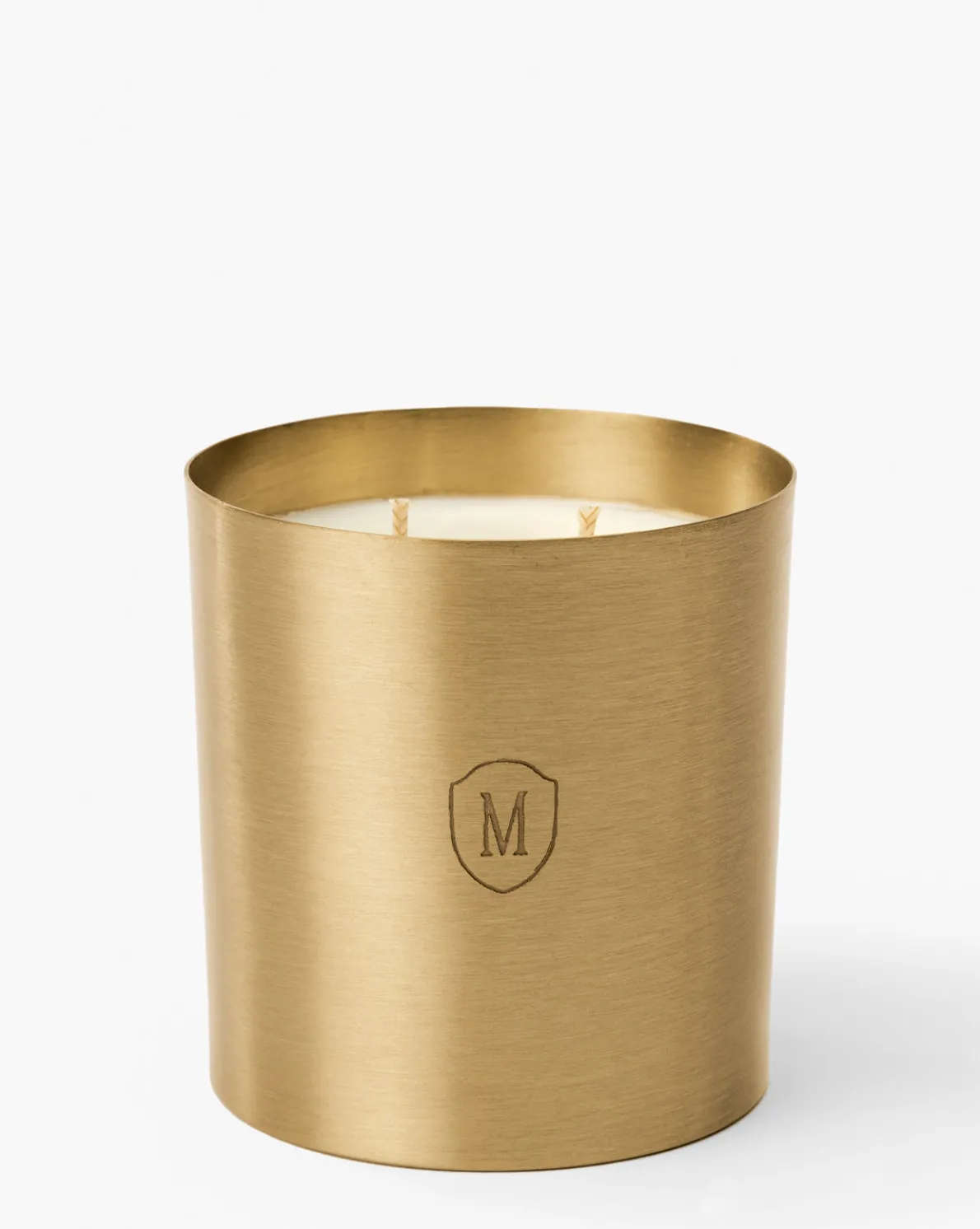 Embossed Brass Candle