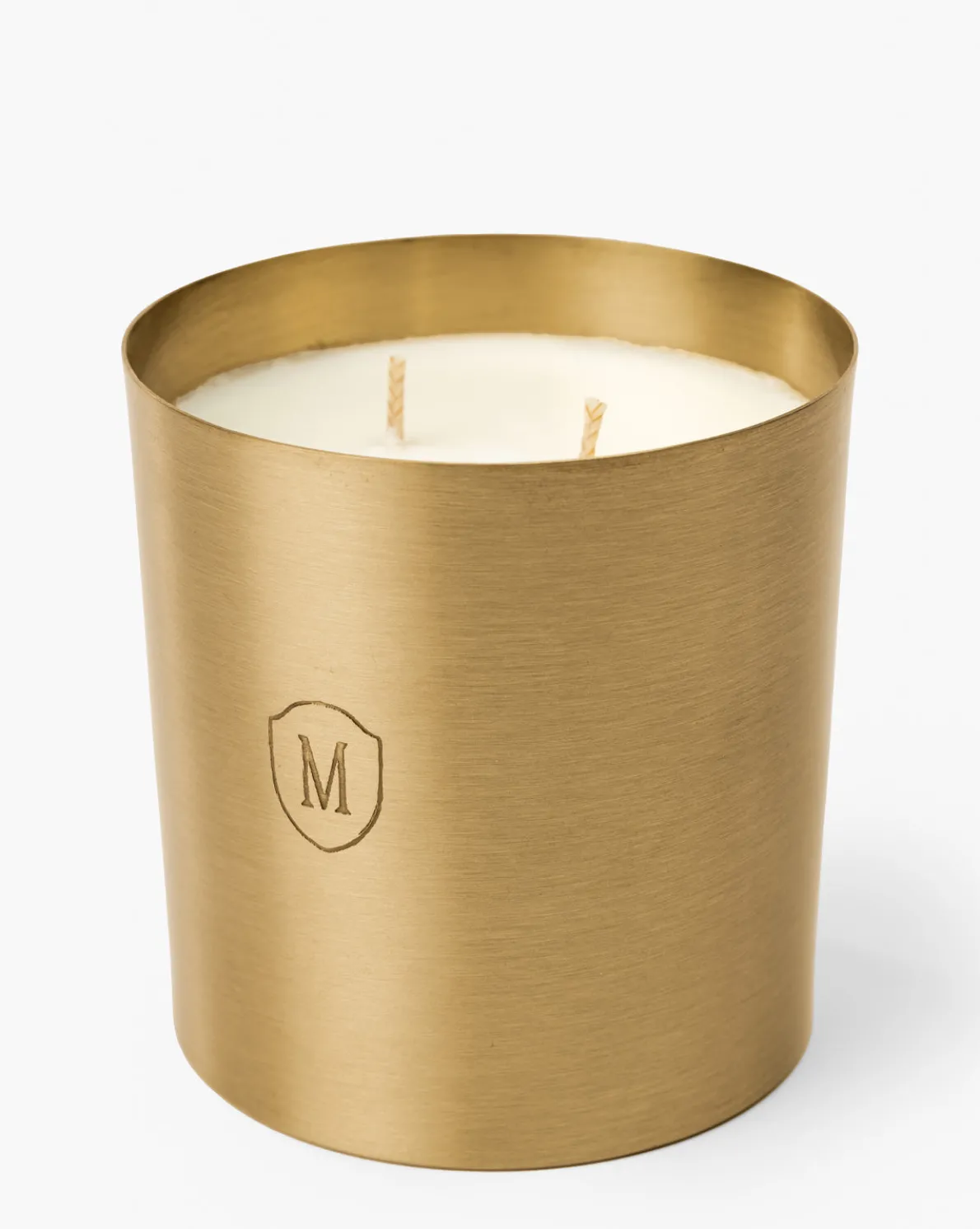 Embossed Brass Candle