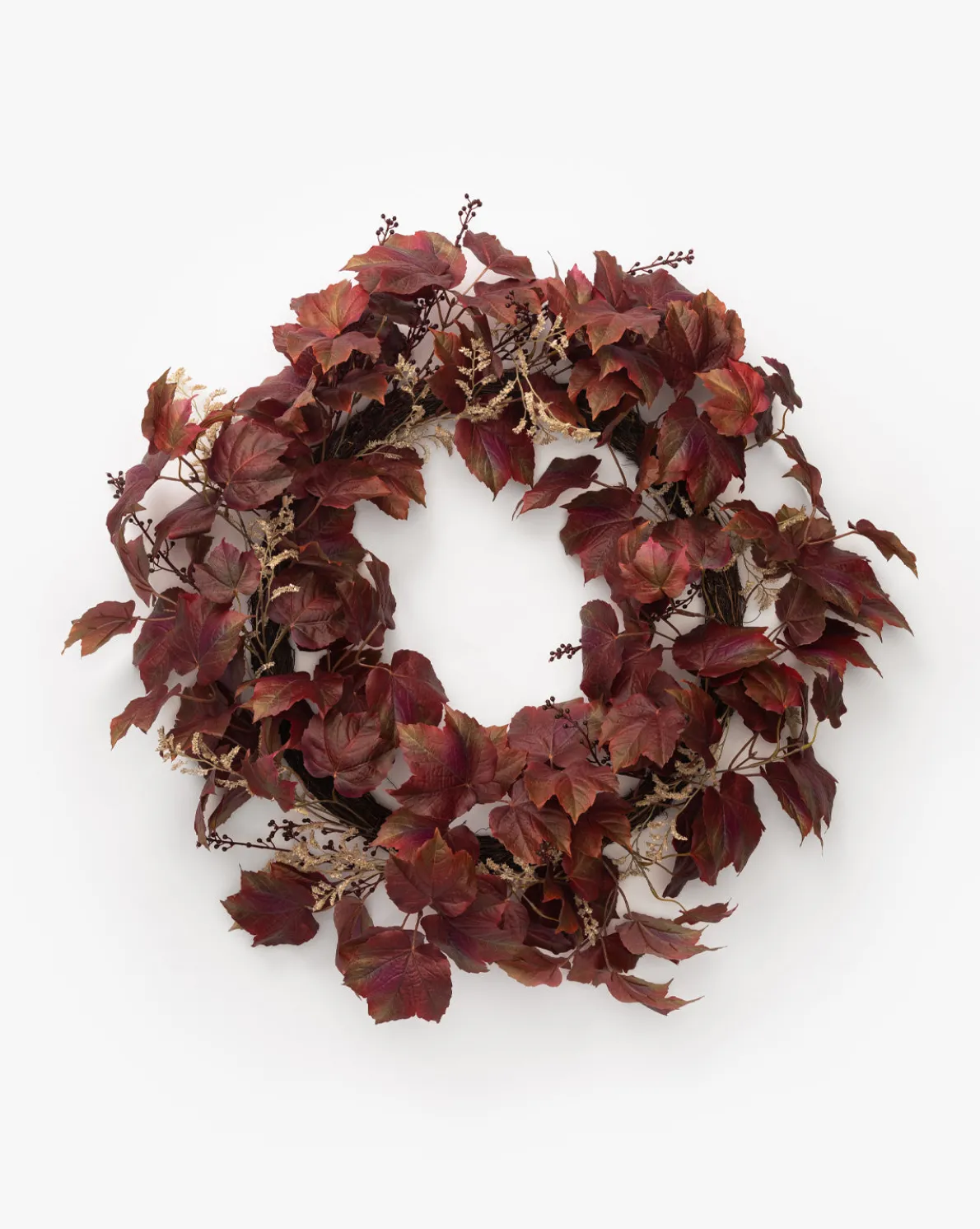 Faux Autumn Grapevine Wreath