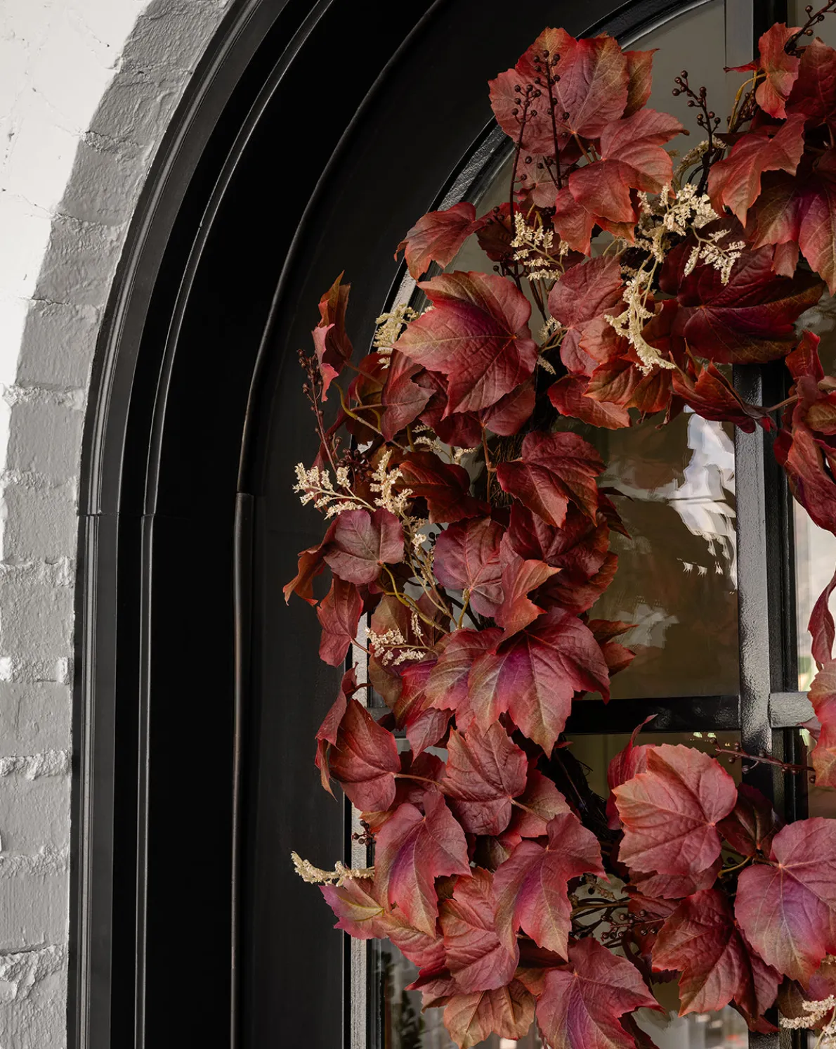 Faux Autumn Grapevine Wreath