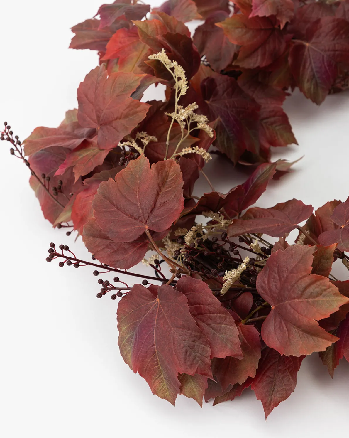 Faux Autumn Grapevine Wreath