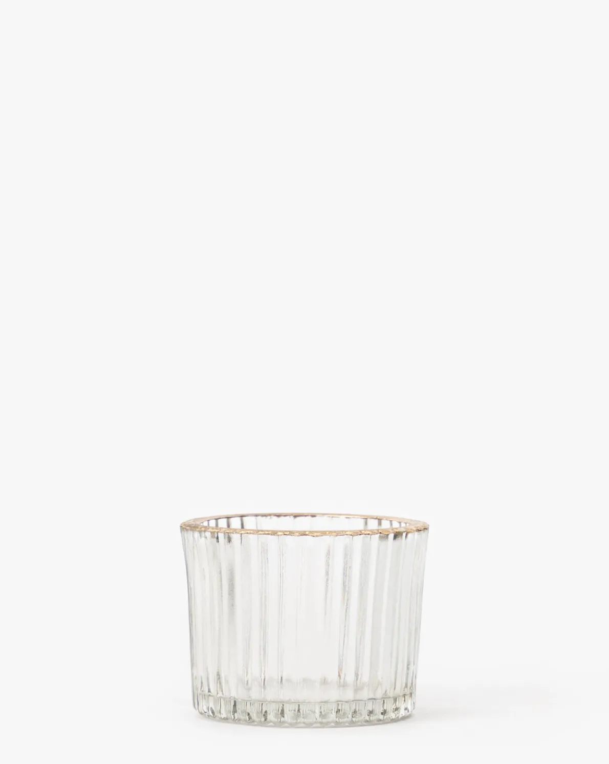 Gold Rimmed Glass Votive