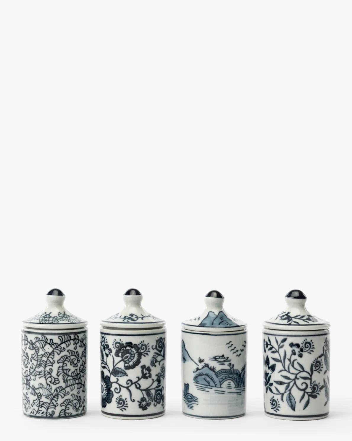 Hand-Painted Spice Jars (Set of 4)