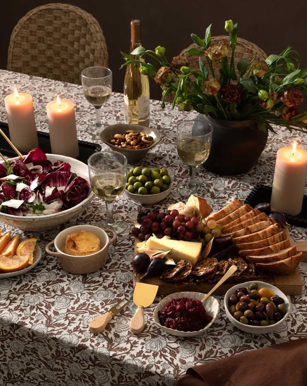 Ribbed Pillar Candle