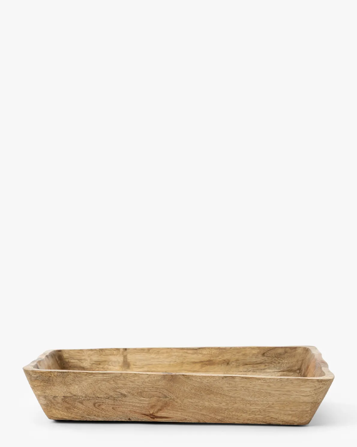 Scalloped Wood Tray